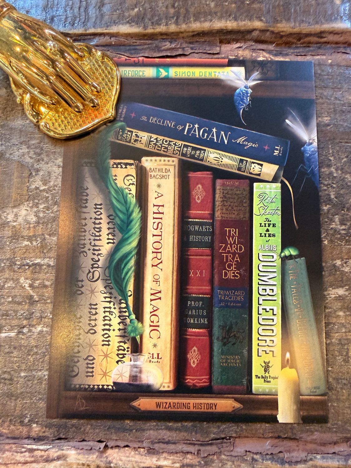 POSTAL LIBRERIA MAGICA WIZARDING HISTORY MINALIMA