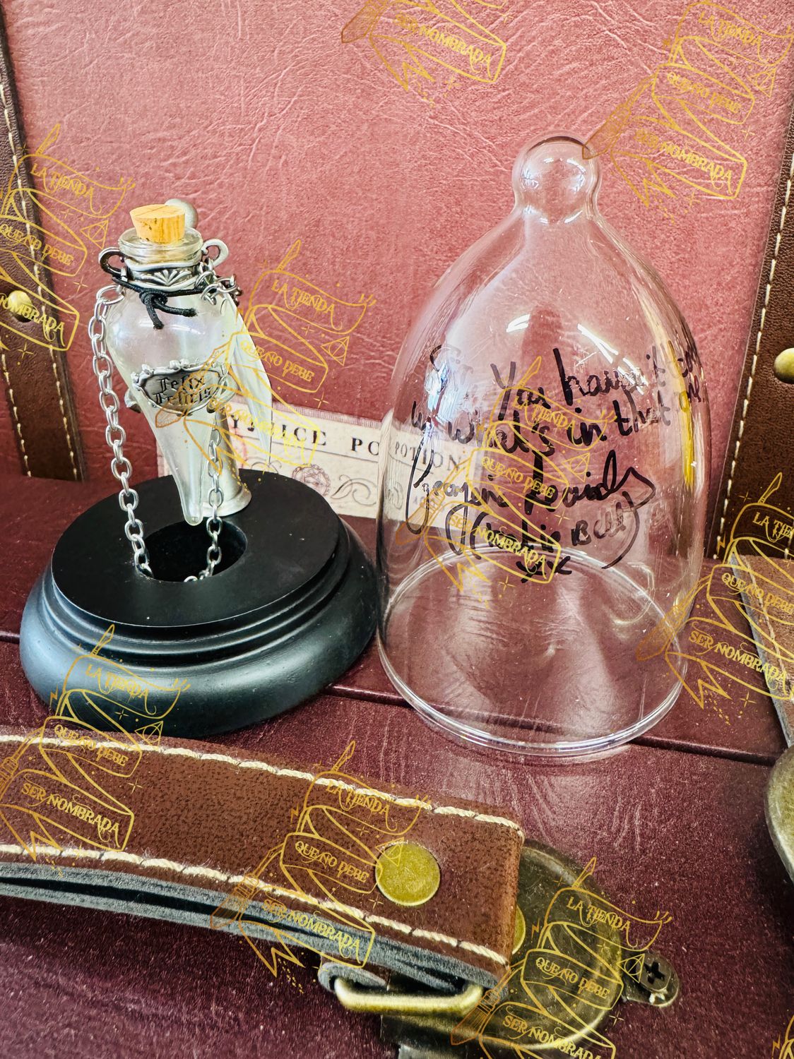 REPLICA POCION FELIX FELICIS FIRMADA POR KATIE BELL (GEORGINA LEONIDAS)