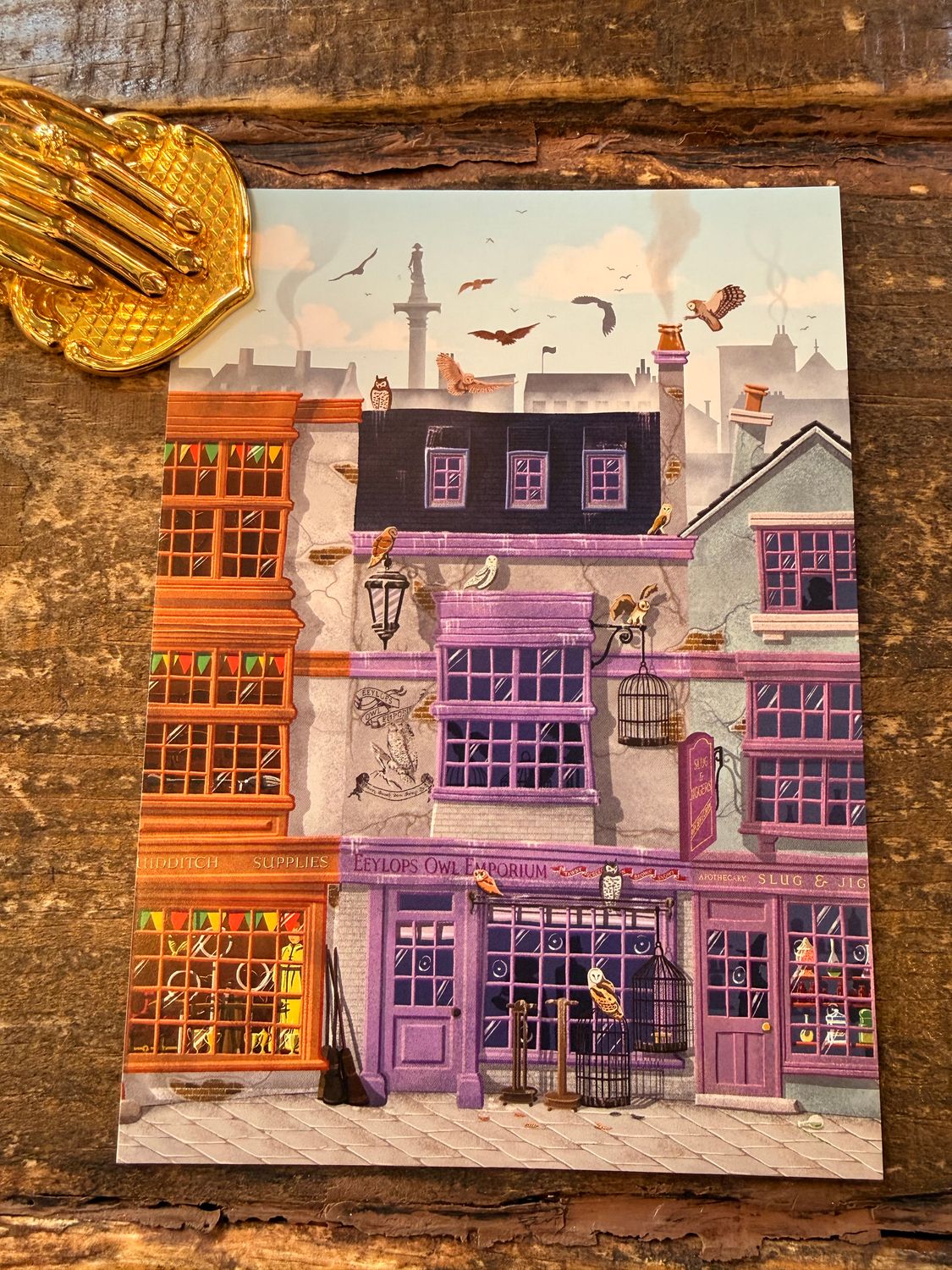 POSTAL CALLEJON DIAGON EEYLOPS OWL EMPORIUM MINALIMA