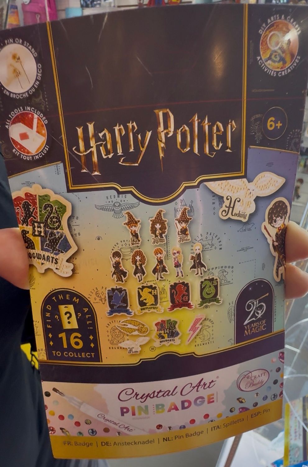 PREVENTA - SOBRE SORPRESA PIN CRYSTAL ART HARRY POTTER