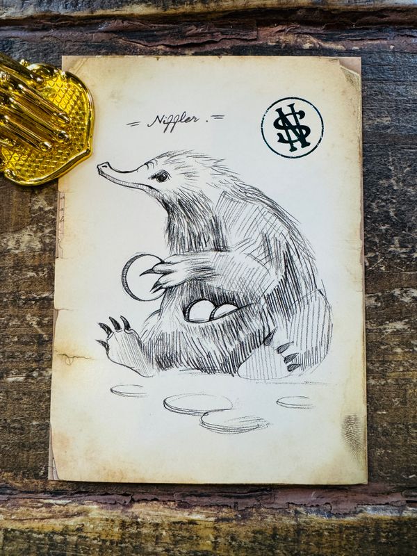 POSTAL CRIATURAS MAGICAS NIFFLER MINALIMA