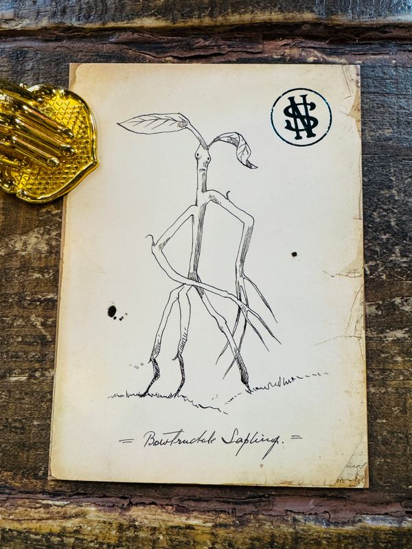 POSTAL CRIATURAS MAGICAS BOWTRUCKLE MINALIMA