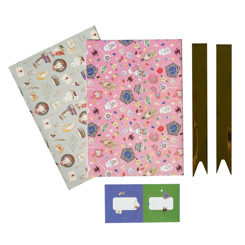SET PAPEL REGALO LECHUZAS & HONEYDUKES HARRY POTTER