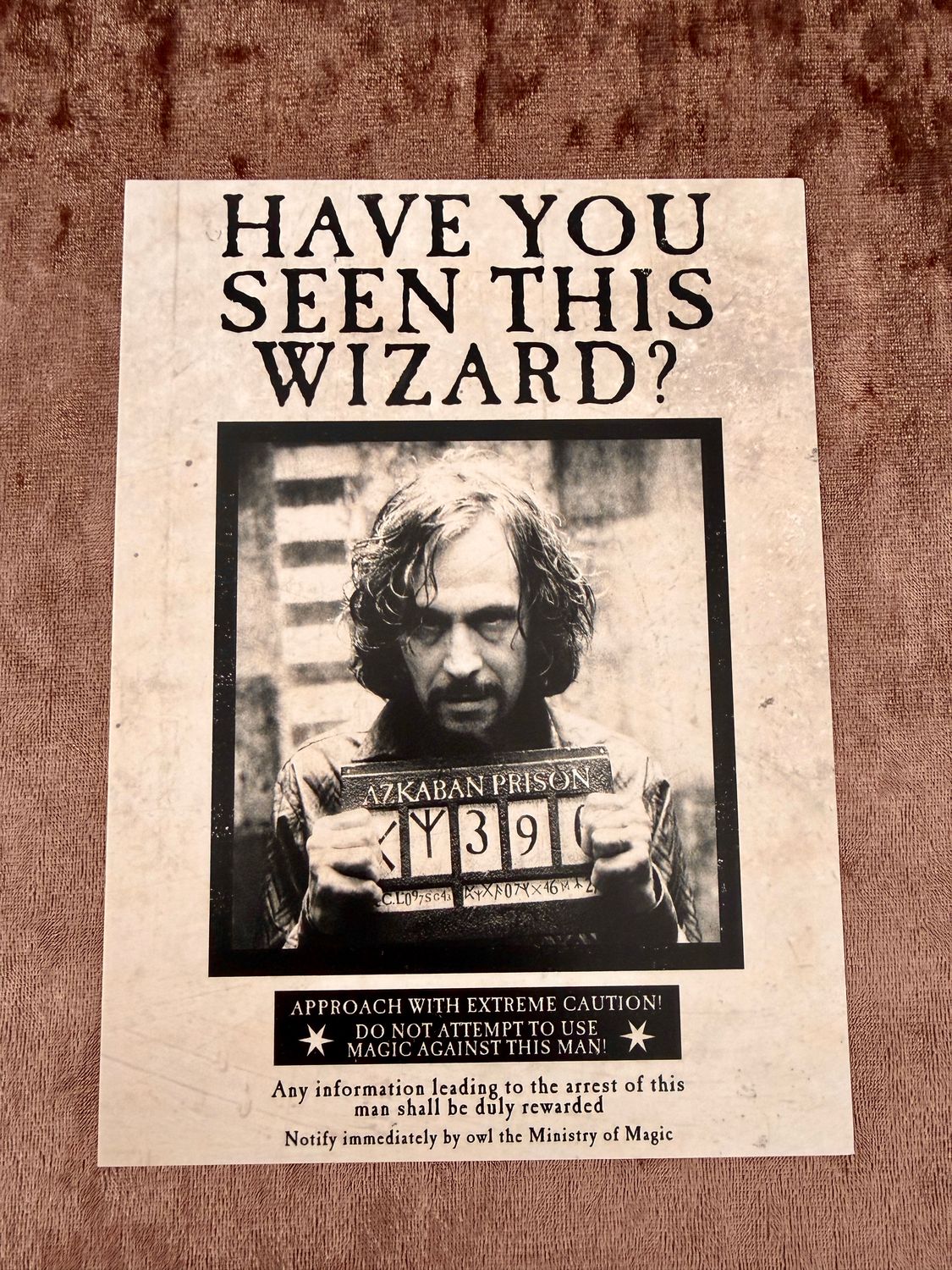 POSTAL SE BUSCA SIRIUS BLACK HARRY POTTER MINALIMA