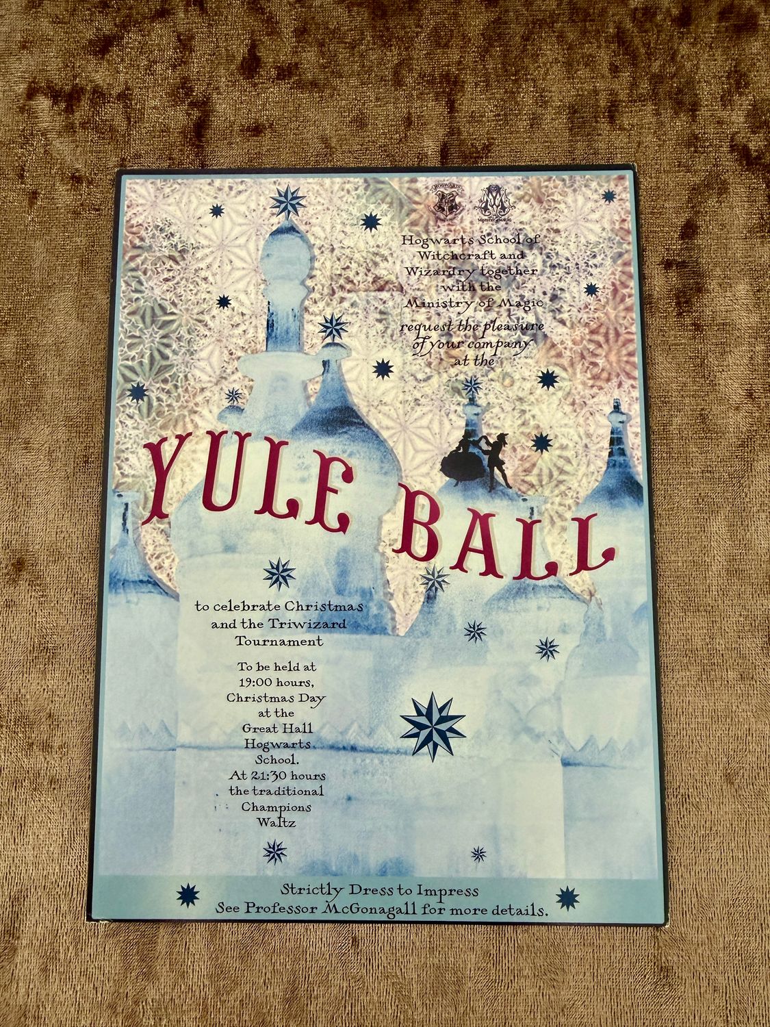 POSTAL YULE BALL HARRY POTTER MINALIMA
