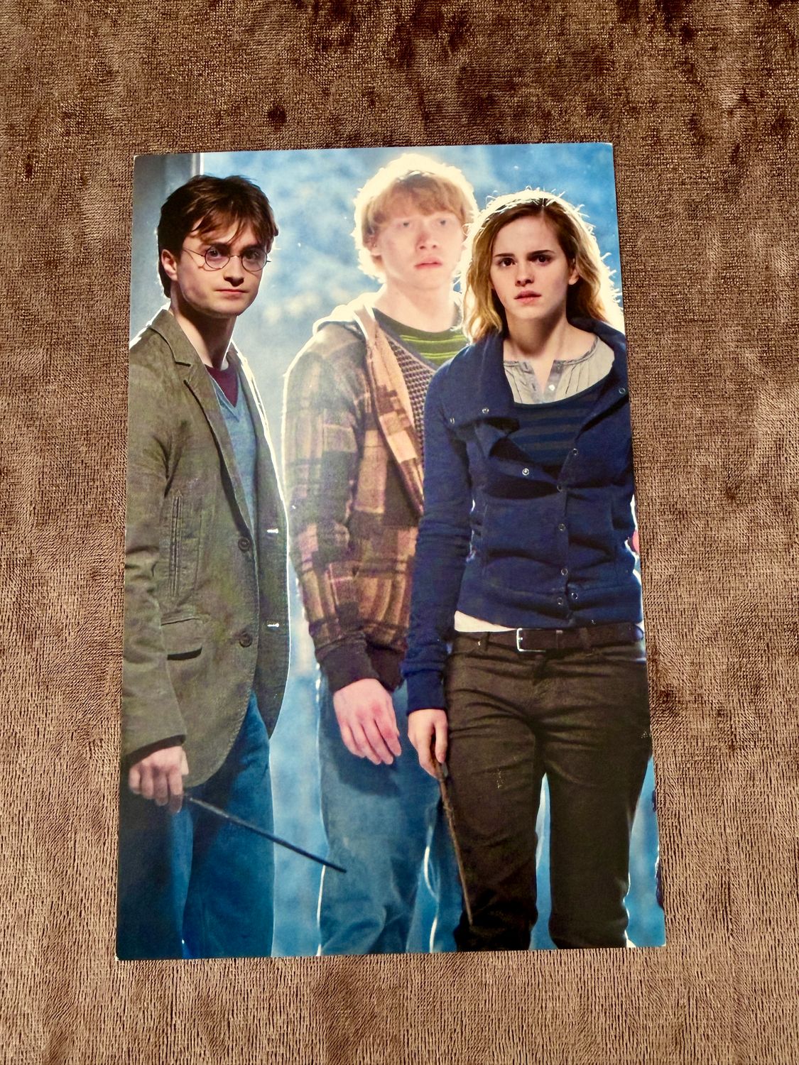 POSTAL RON WEASLEY, HERMIONE GRANGER & HARRY POTTER