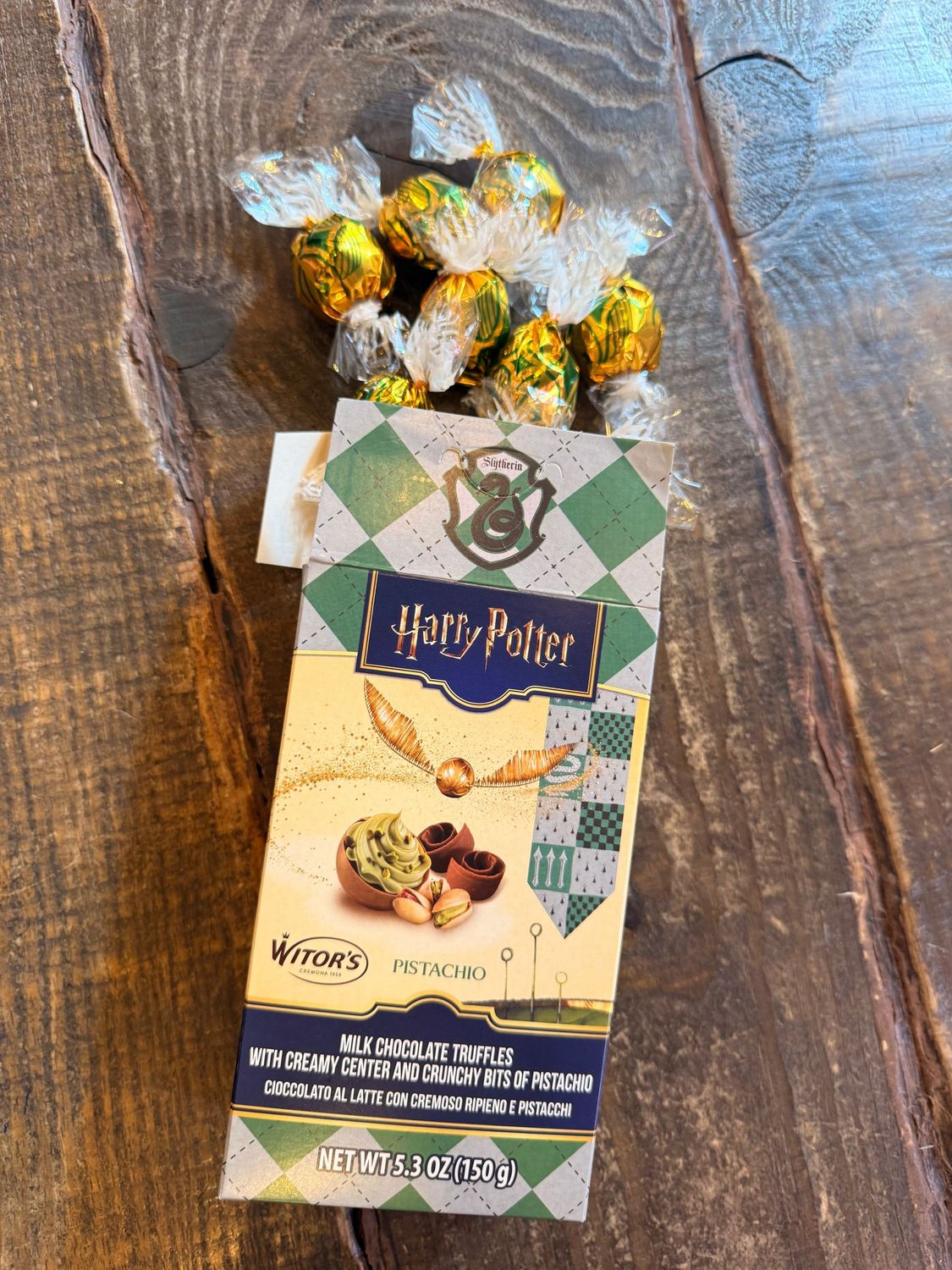 BOMBONES SLYTHERIN SNITCH DORADA CARAMELO HARRY POTTER