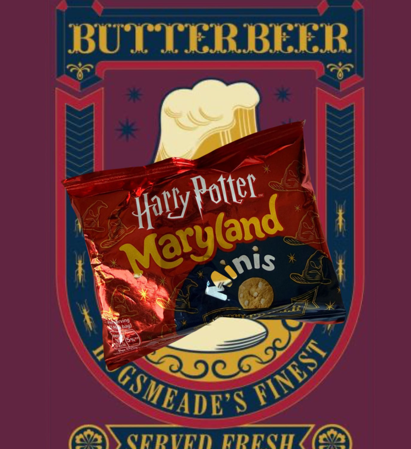 BOLSA GALLETAS BUTTERBEER HARRY POTTER