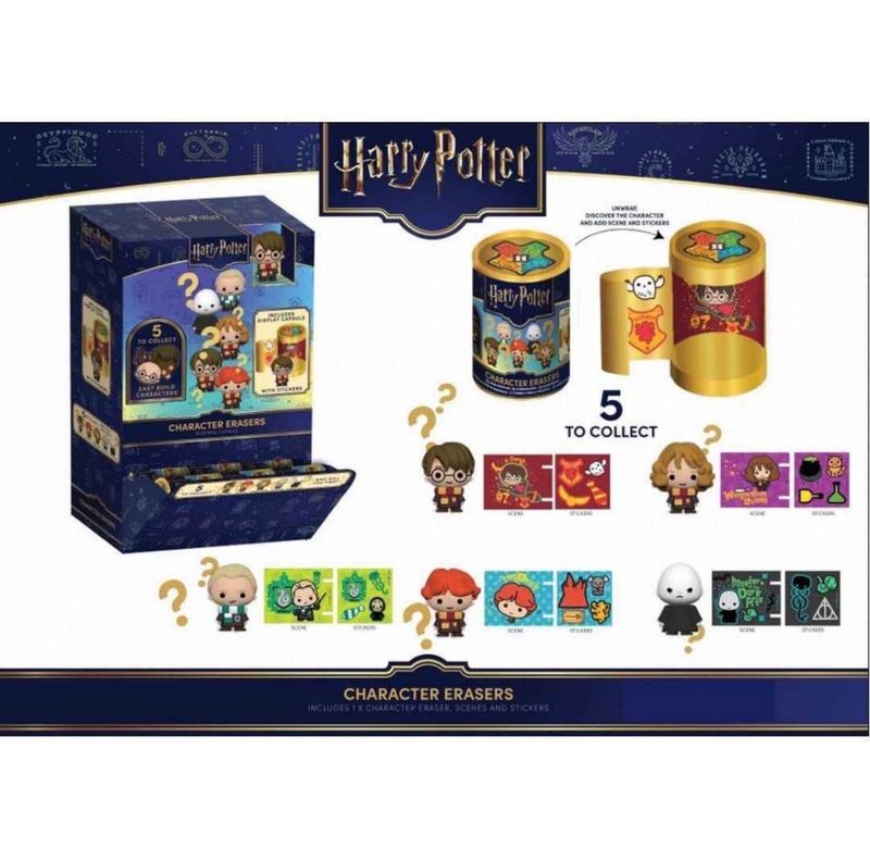 CAPSULA SORPRESA FIGURA GOMA MAGICA HARRY POTTER