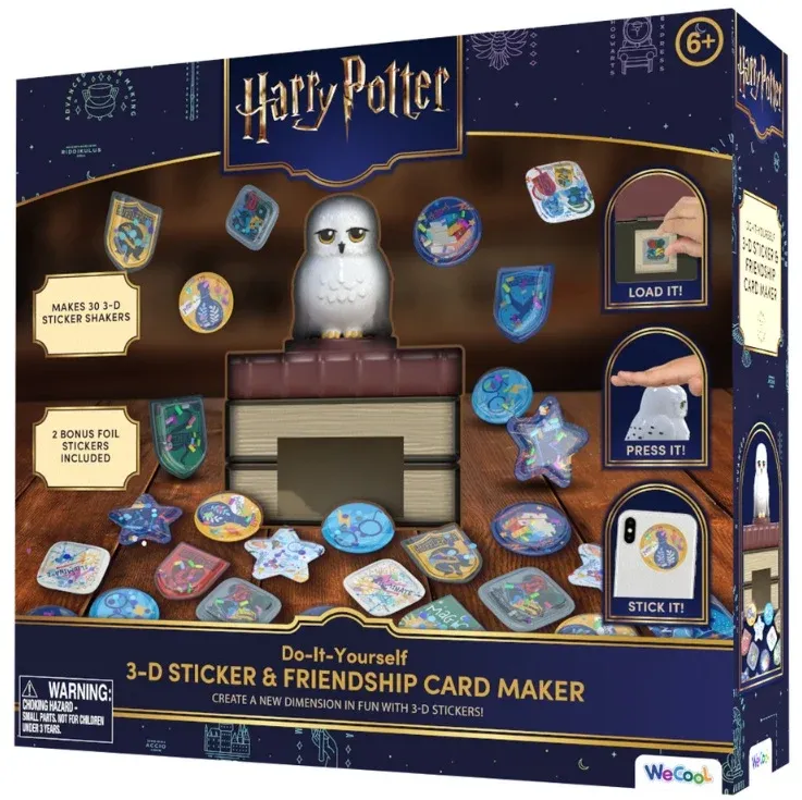 PREVENTA - SET MAQUINA HEDWIG PEGATINAS HARRY POTTER