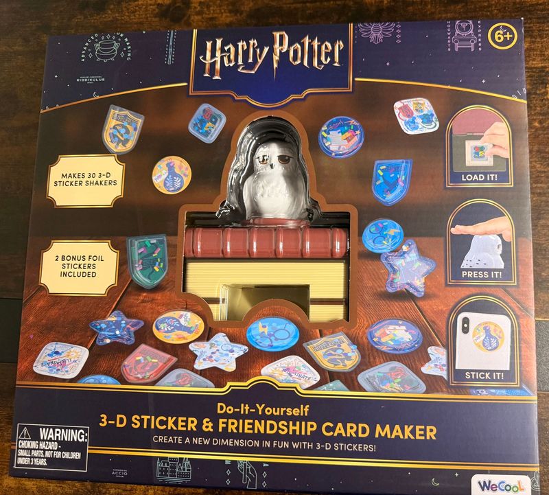 SET MAQUINA HEDWIG PEGATINAS HARRY POTTER