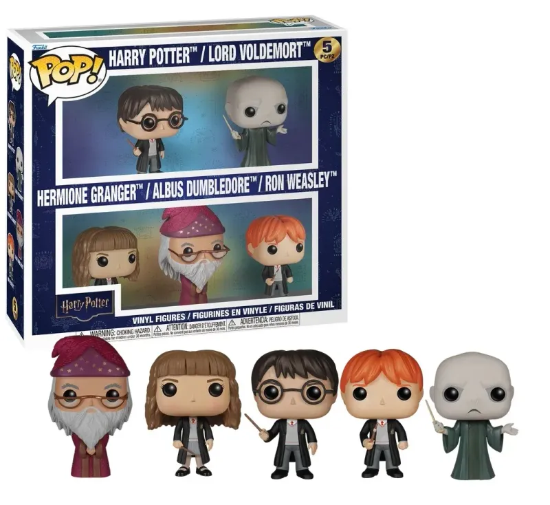 PREVENTA - PACK 5 PERSONAJES HARRY POTTER FUNKO POP