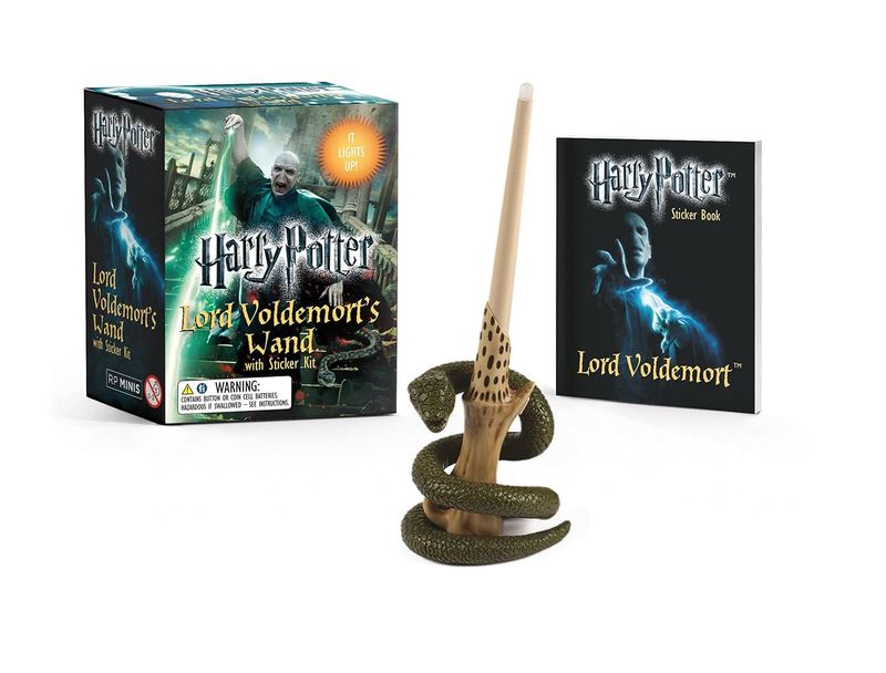 VARITA LORD VOLDEMORT & SOPORTE MINIATURA HARRY POTTER