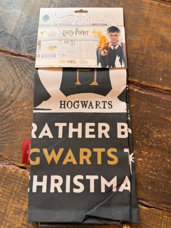 PAÑO COCINA I´D RATHER BE AT HOGWARTS THIS CHRISTMAS HARRY POTTER