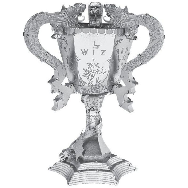 MAQUETA 3D METALICA COPA DE LOS 3 MAGOS HARRY POTTER
