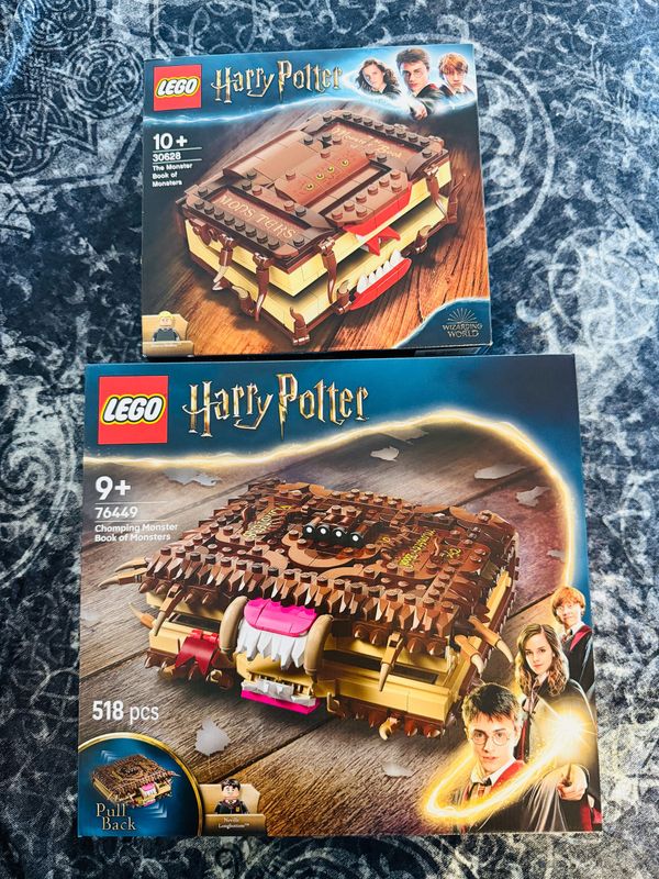 PACK LIBRO MONSTRUOSO 30628 DESCATALOGADO & LIBRO MONSTRUOSO 76449 LEGO HARRY POTTER