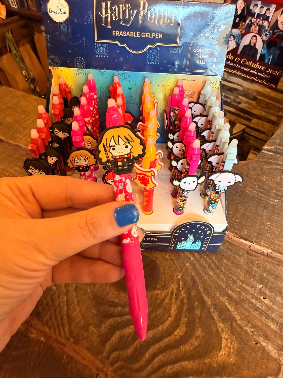 BOLIGRAFO HERMIONE GRANGER BORRABLE HARRY POTTER BOLIGRAFO HERMIONE GRANGER BORRABLE HARRY POTTER