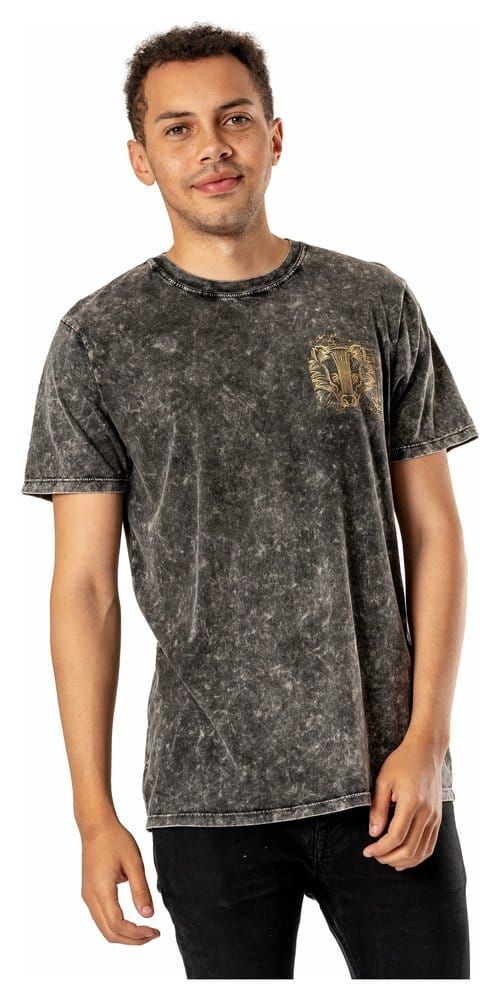 CAMISETA HUFFLEPUFF ACID WASH HARRY POTTER CAMISETA HUFFLEPUFF ACID WASH HARRY POTTER