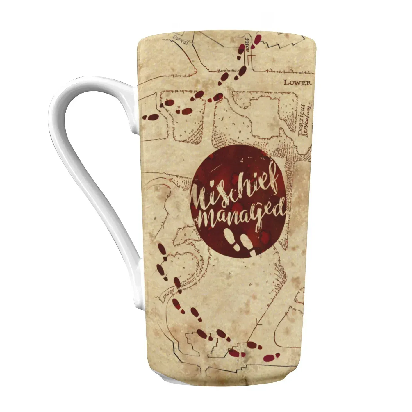TAZA LATTE MAPA DEL MERODEADOR HARRY POTTER TAZA LATTE MAPA DEL MERODEADOR HARRY POTTER