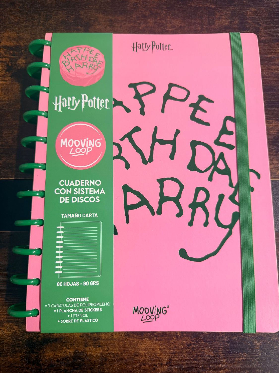 CUADERNO SISTEMA DISCOS HAPPEE BIRTHDAE HARRY POTTER CUADERNO SISTEMA DISCOS HAPPEE BIRTHDAE HARRY POTTER