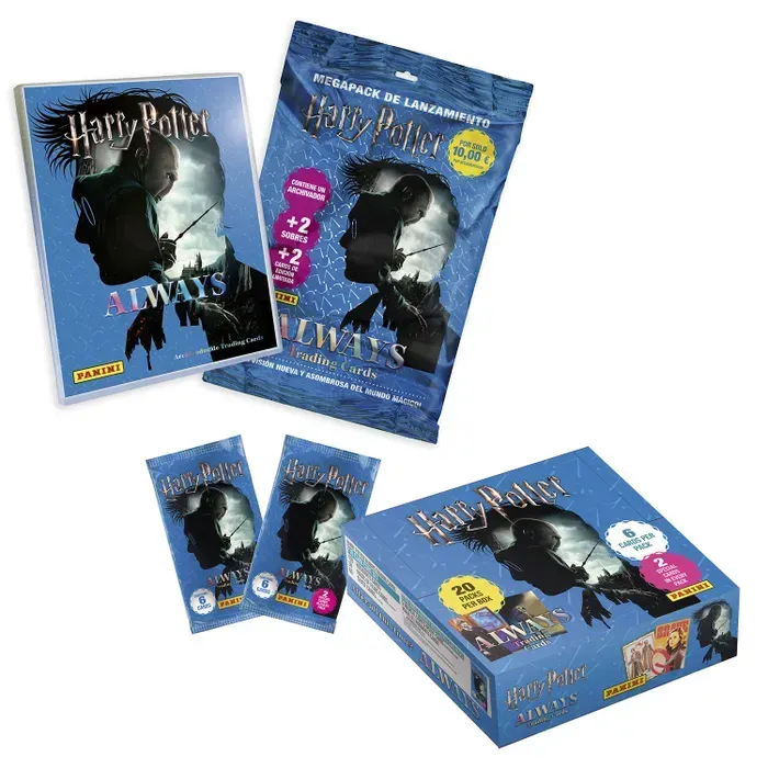 PACK ALBUM & TRADING CARD & CAJA 20 SOBRES ALWAYS VERSION ESPAÑOLA HARRY POTTER