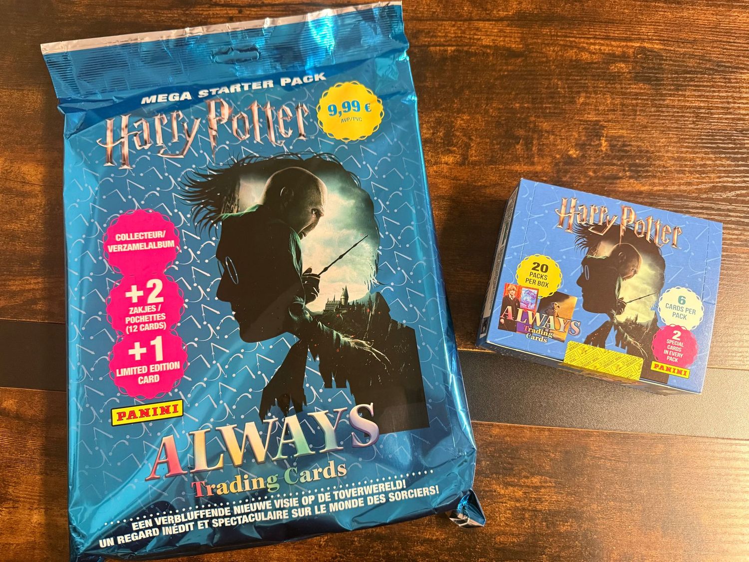 PACK ALBUM FRANCES & TRADING CARD & CAJA 20 SOBRES ALWAYS IMPORTADA BELGA HARRY POTTER