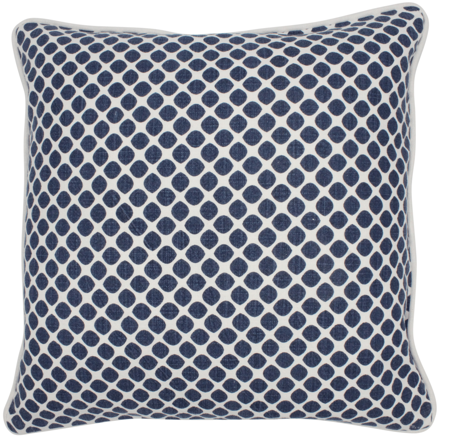 Kissen Tupfen blau (o. Füllung)
