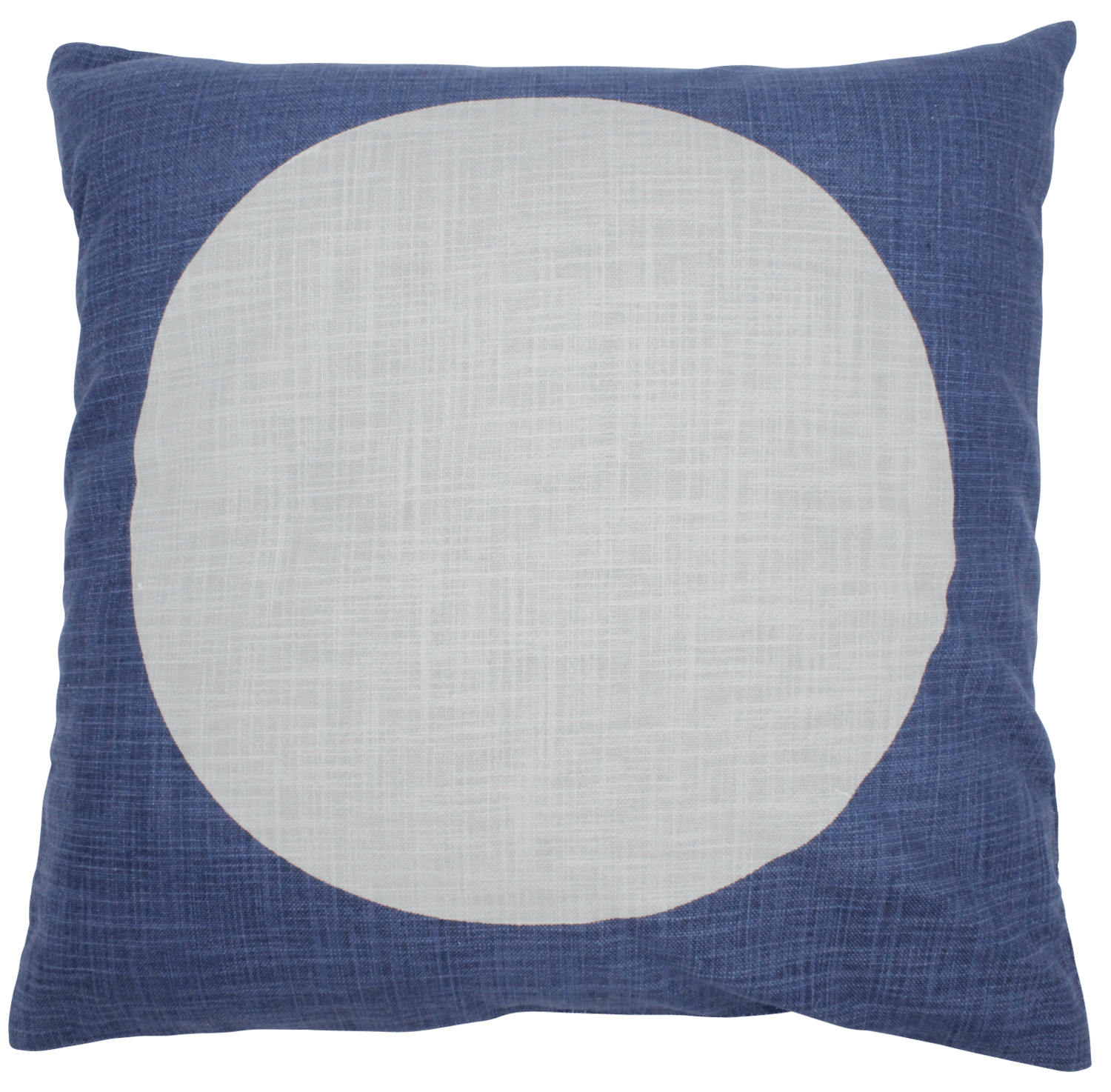 Kissen Zirkel blau (o. Füllung)