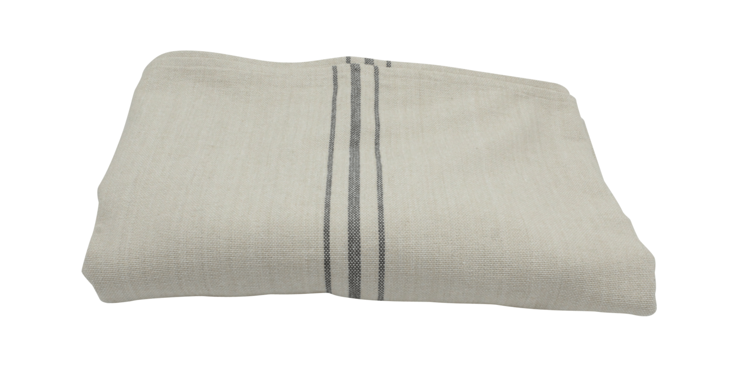 Tischdecke Jute grau