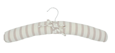 Padded hanger rose stripe