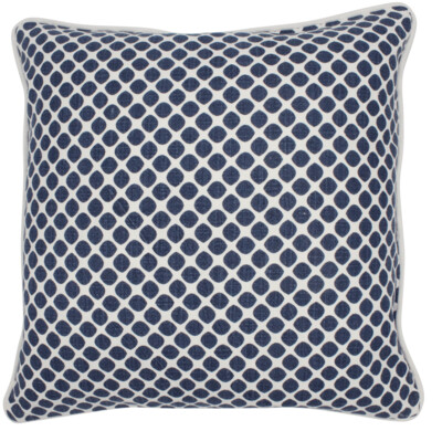 Kissen Tupfen blau (o. Füllung)