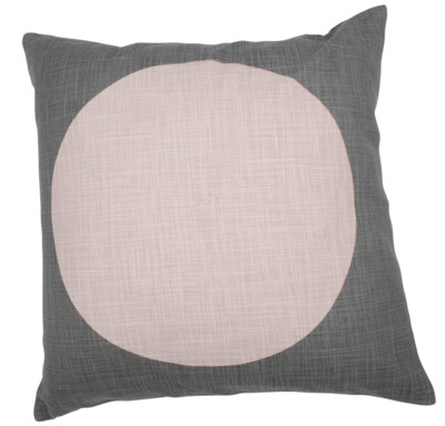 Kissen Zirkel staubig rosa (o. Füllung)