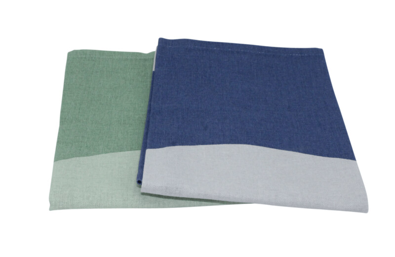 Geschirrtuch Zirkel grün und blau Geschirrtuch Zirkel grün und blau