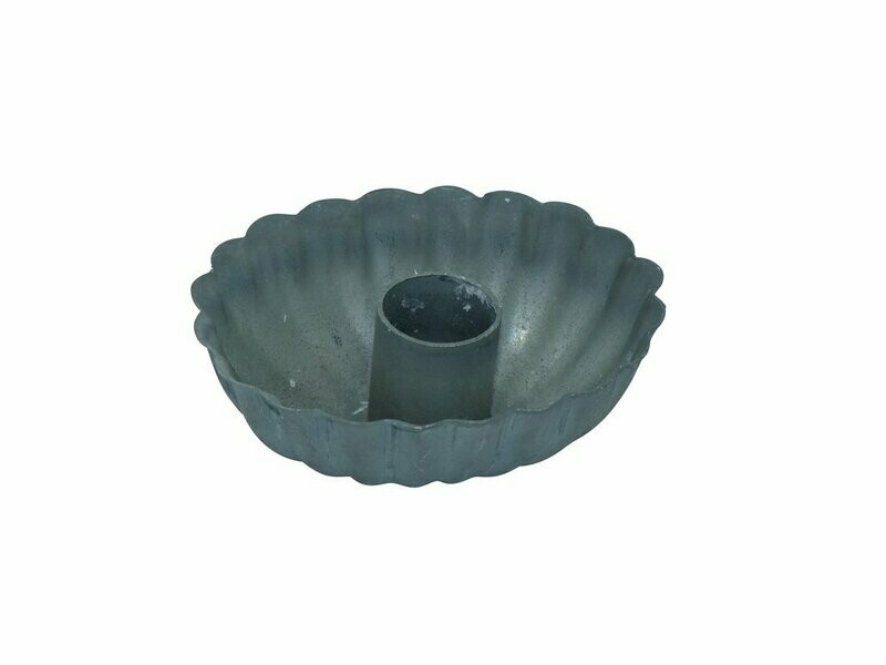 Candle holder zink oval