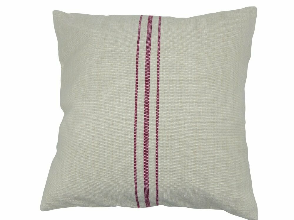Kissen 50x50 Jute rot (o. Füllung)