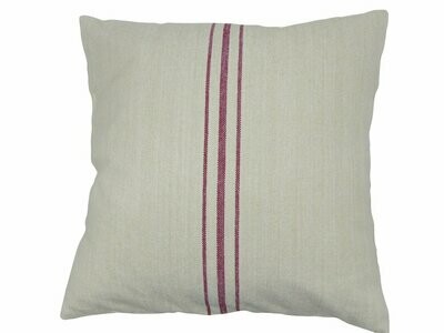 Kissen 50x50 Jute rot (o. Füllung)