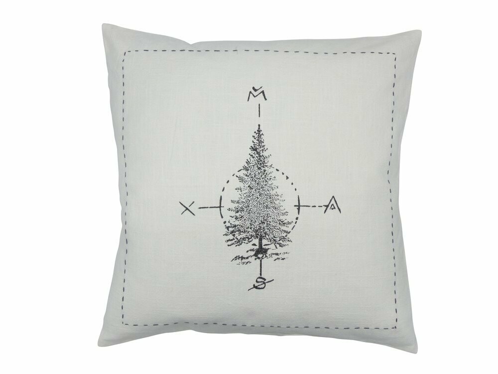 Kissen offwhite Baum (o. Füllung)