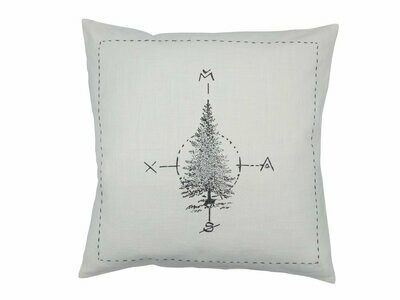 Cushion offwhite tree