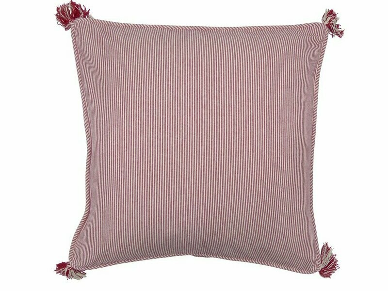 Kissen rot gestreift (o. Füllung) Kissen rot gestreift (o. Füllung)