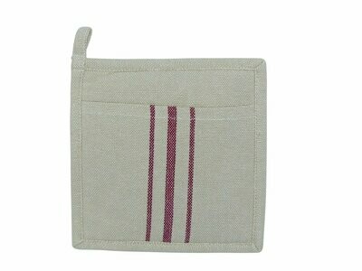 Topflappen Jute rot / stk