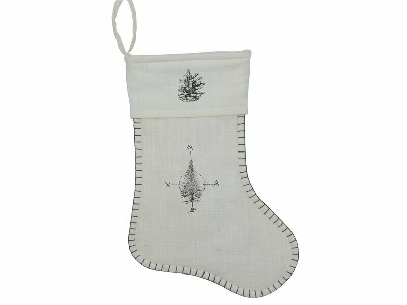 Weihnachtssocke offwhite