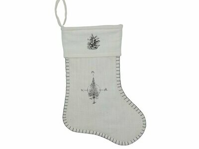 Weihnachtssocke offwhite