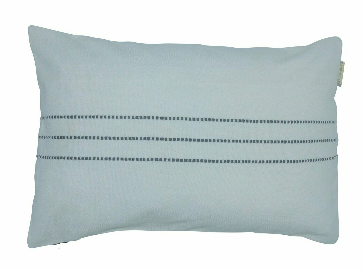 Kissen 60x40 m. 3 graue Streifen (o. Füllung)