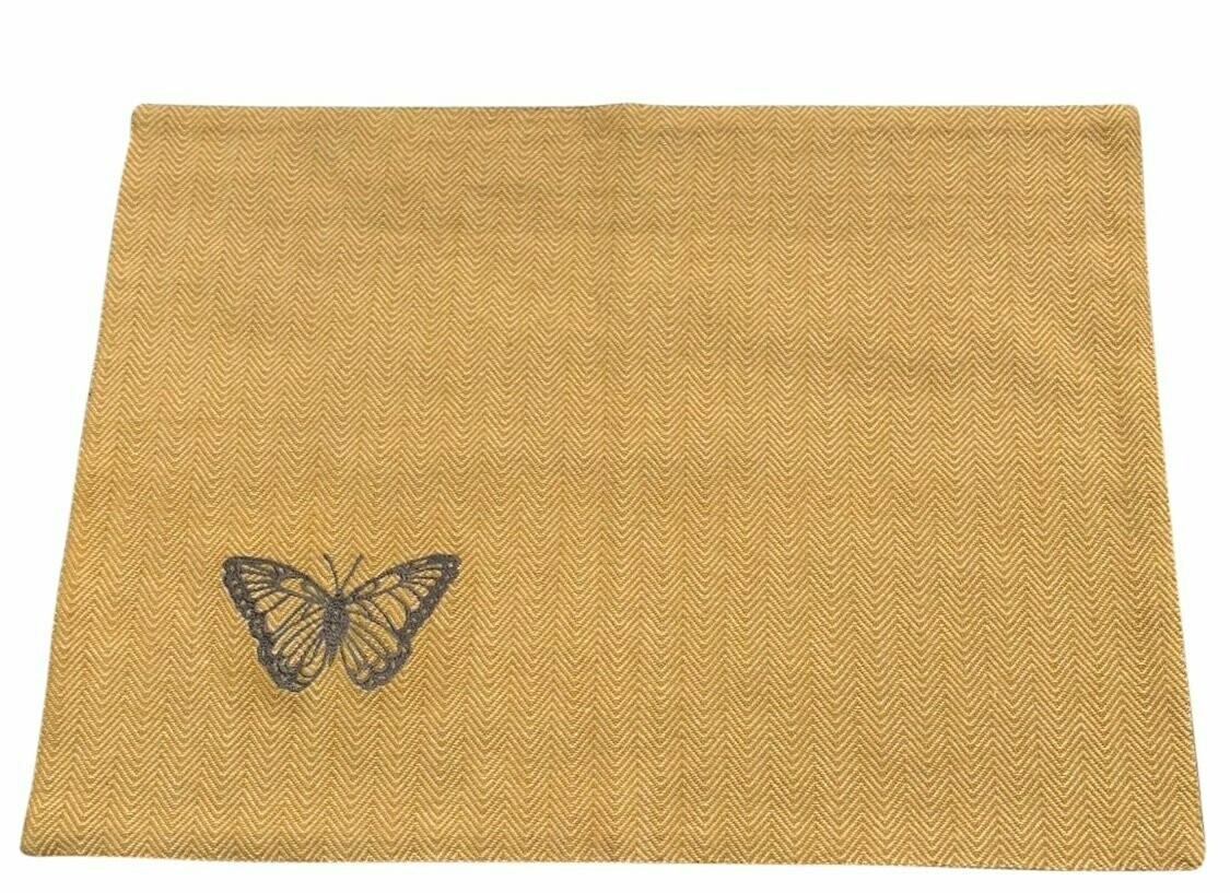 Tischset Fischgreten senf m. Schmetterling