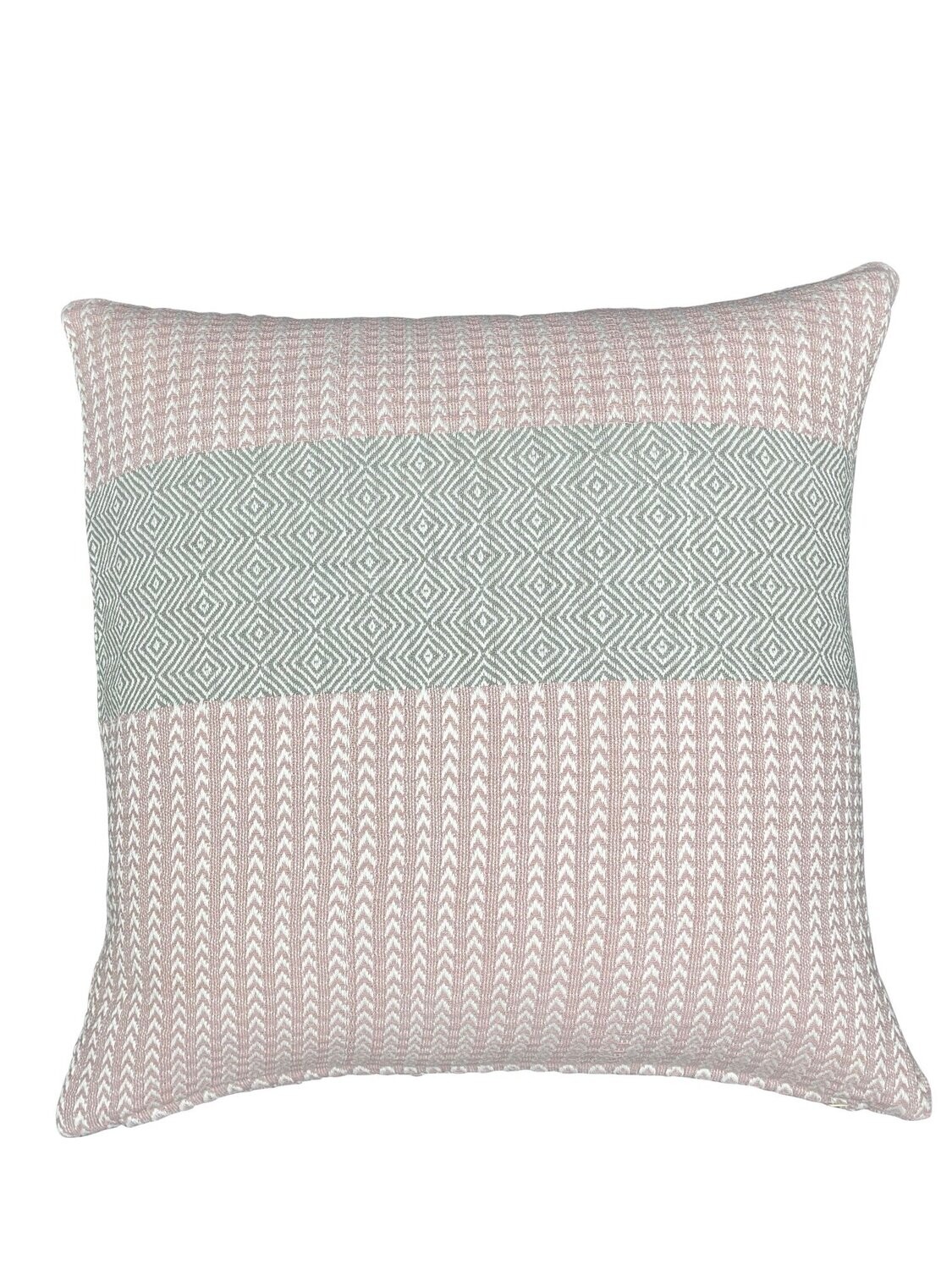 Danishville Kissenbezug Fischgräten rosa/grau