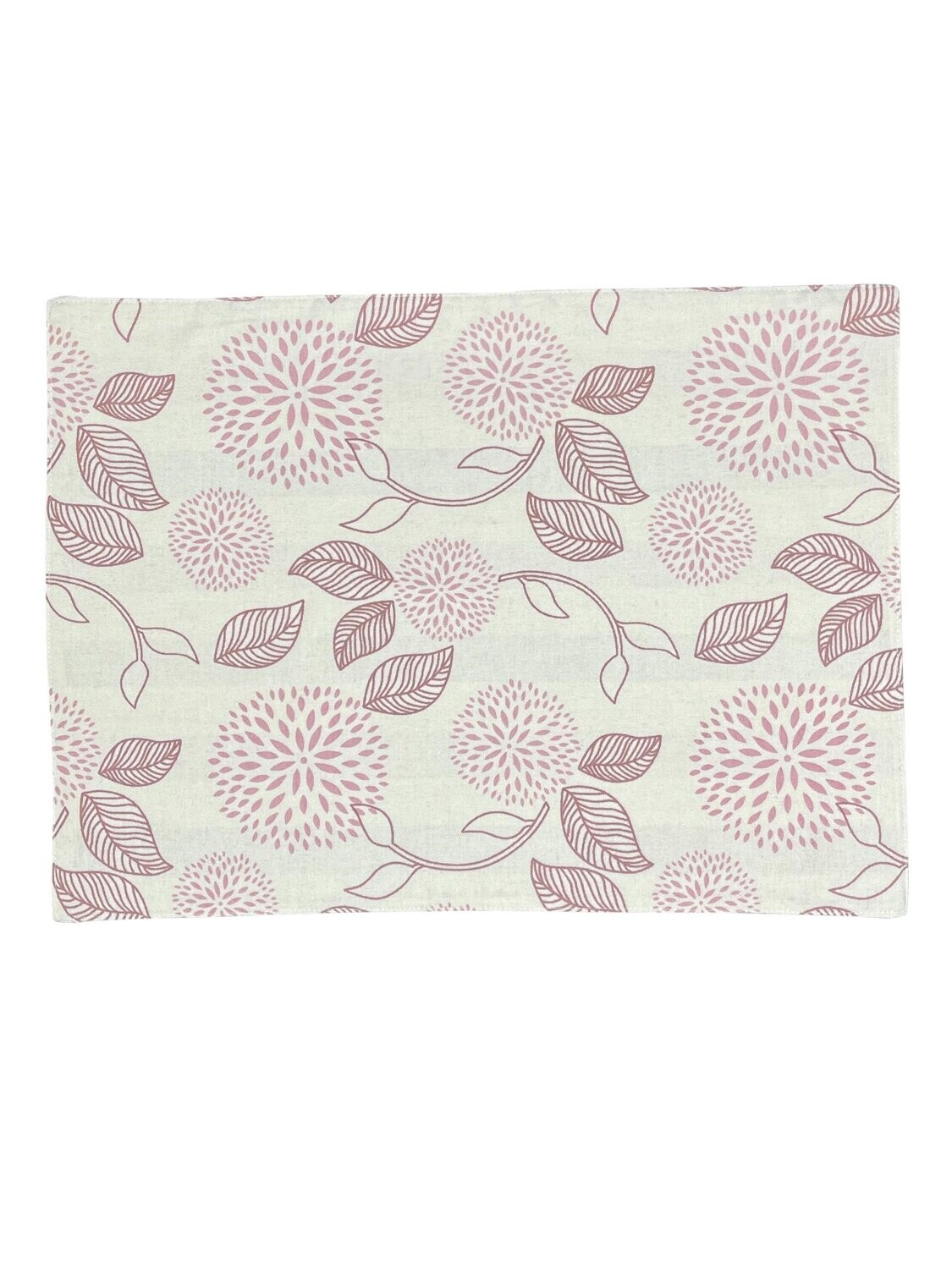 Tischset 2in1 wendbar Dahlie Rose und Streifen