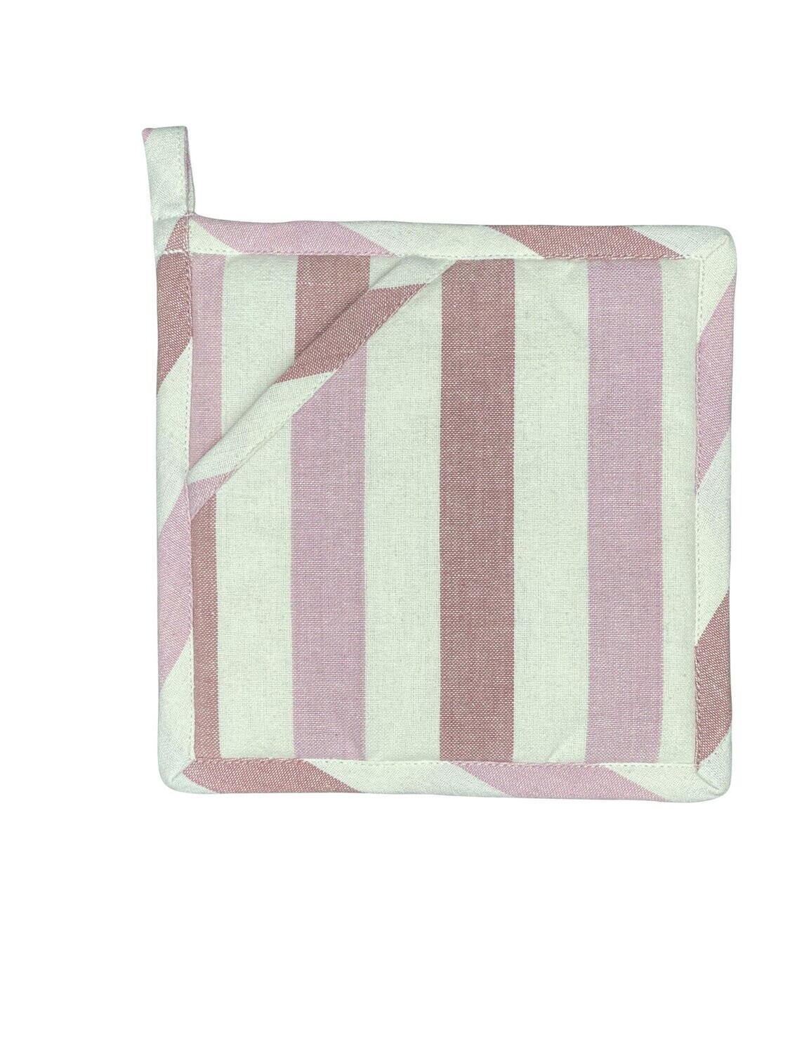 Danishville 2 Stk Topflappen alt rosa Streifen