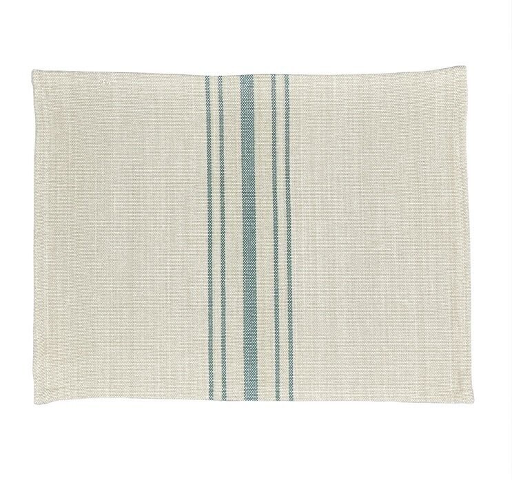 Danishville Tischset Jute grüne Streifen, 35x47 cm