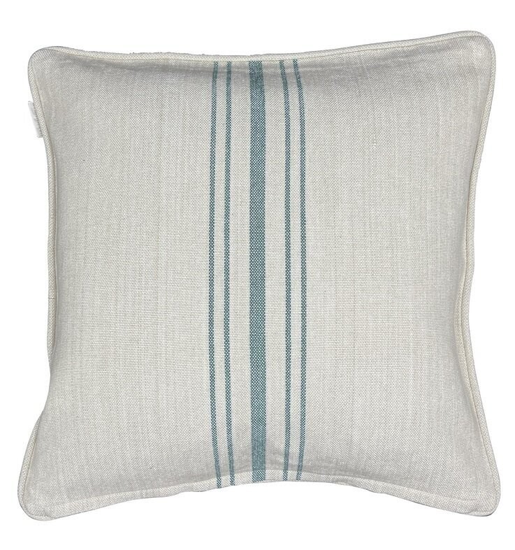 Danishville  Pillowcase Jute green stripes (available September '22)