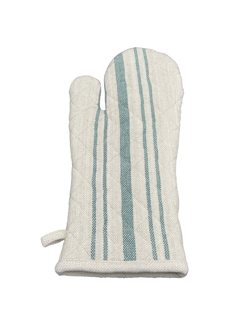 Danishville XL Grillhandschuh Jute grüne Streifen